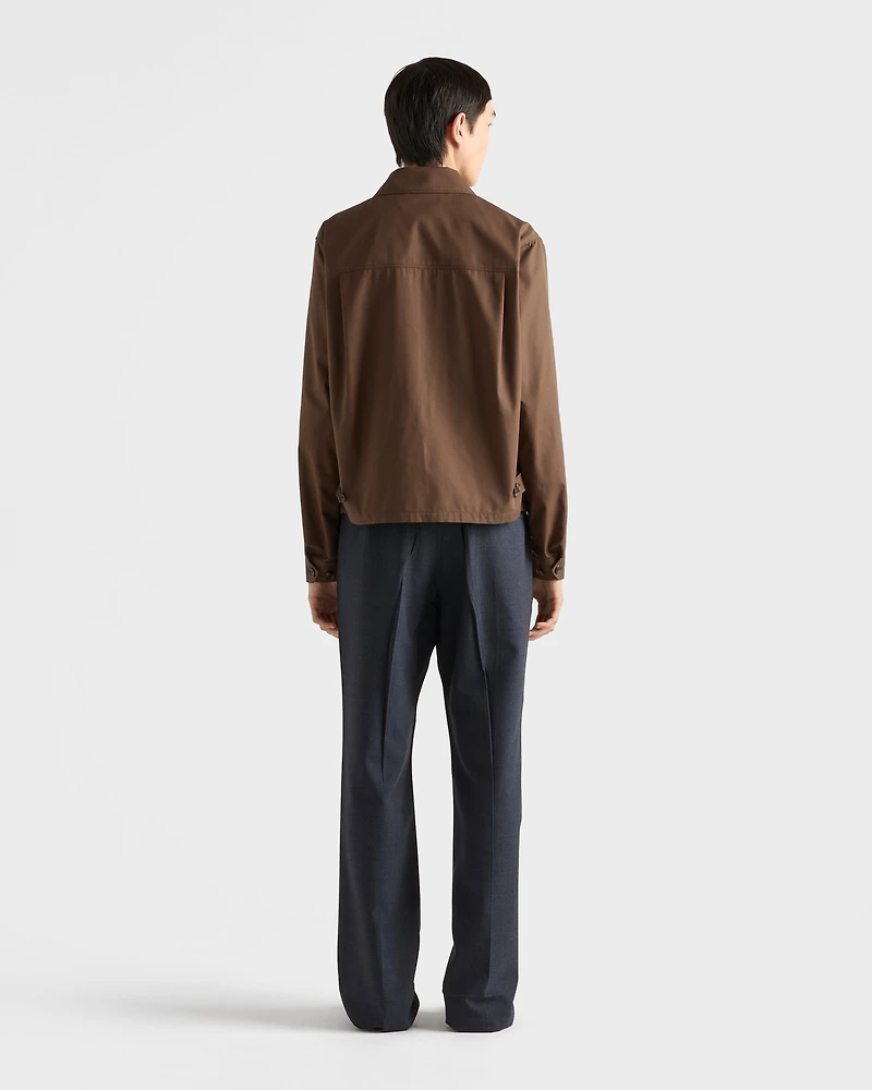 Cotton blend blouson jacket