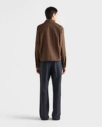 Cotton blend blouson jacket