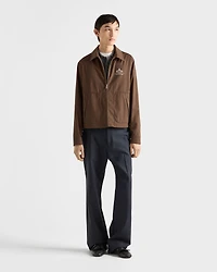 Cotton blend blouson jacket
