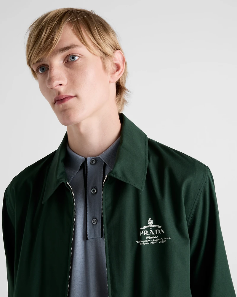 Cotton blend blouson jacket