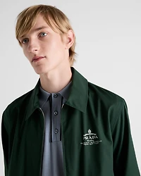 Cotton blend blouson jacket