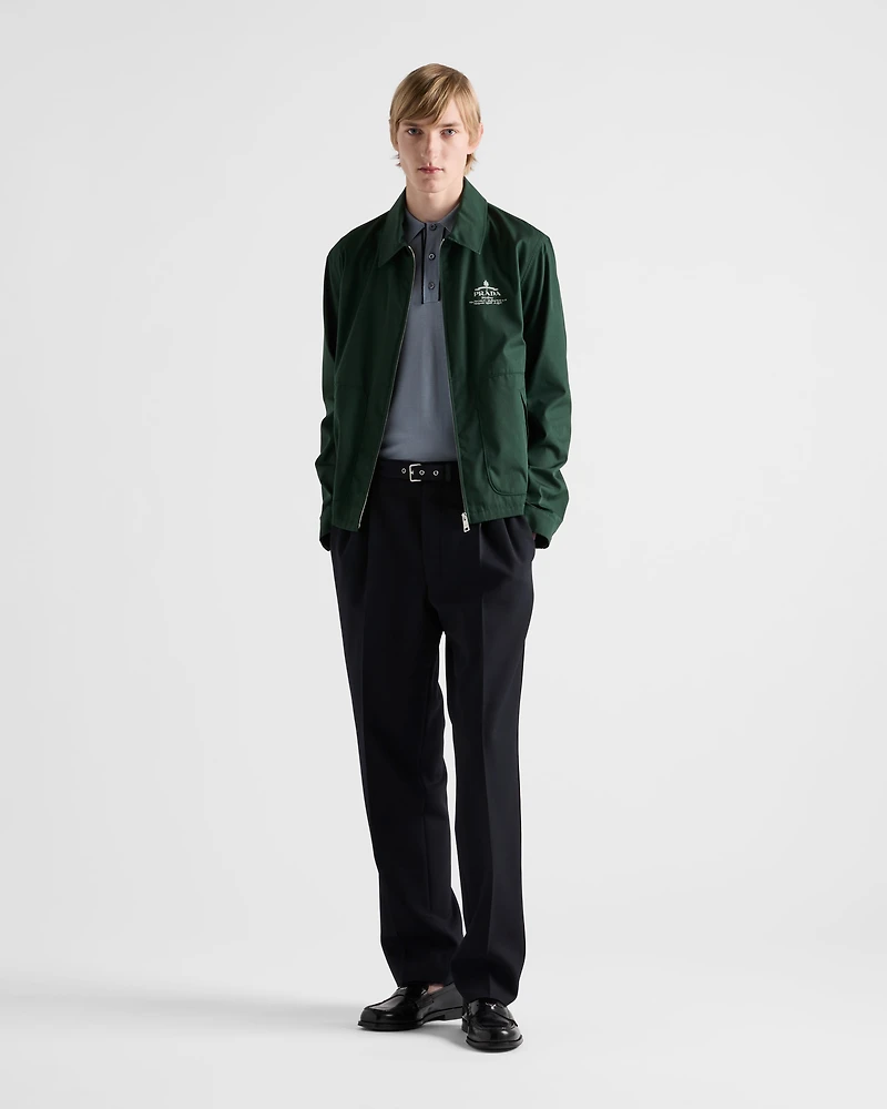 Cotton blend blouson jacket