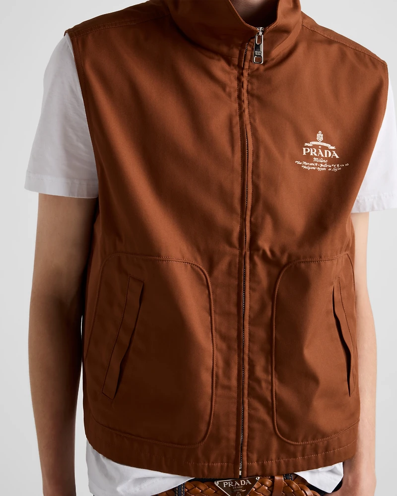 Cotton blend vest