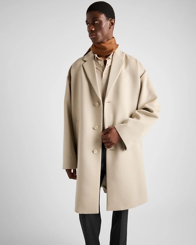 Wool blend coat