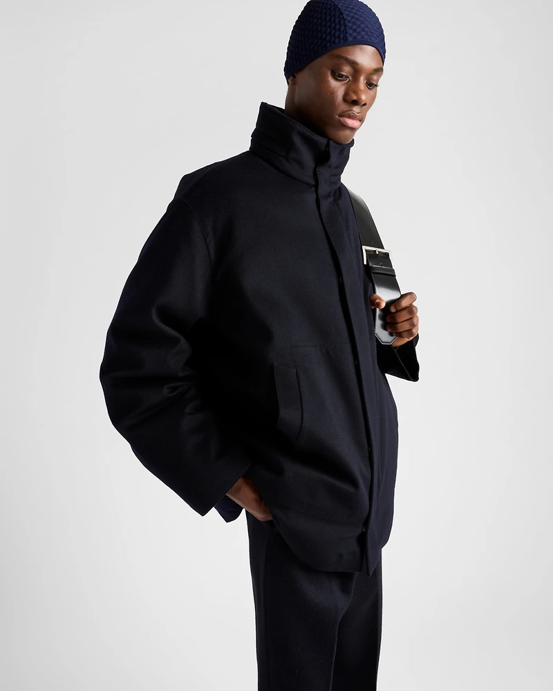 Medium-weight cashmere down jacket