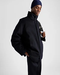 Medium-weight cashmere down jacket