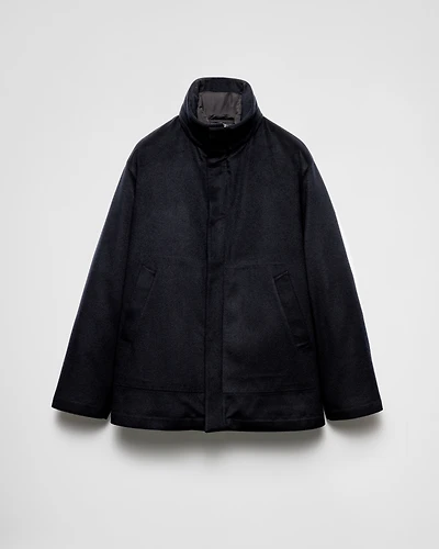 Medium-weight cashmere down jacket