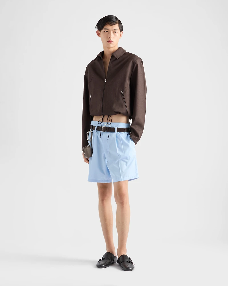Mohair and silk blouson jacket