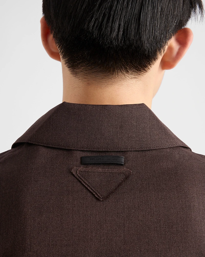 Mohair and silk blouson jacket