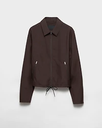 Mohair and silk blouson jacket