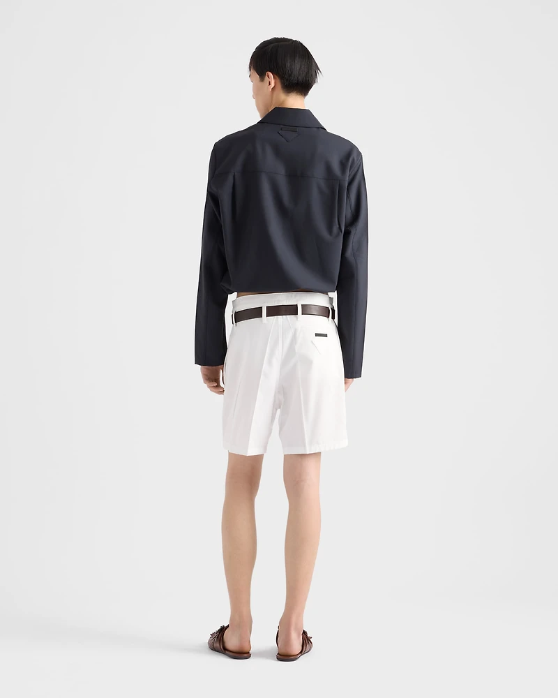 Wool blouson jacket