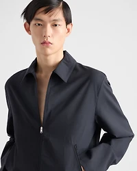 Wool blouson jacket