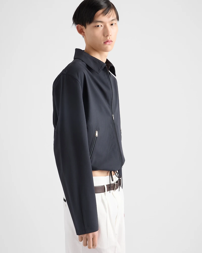 Wool blouson jacket