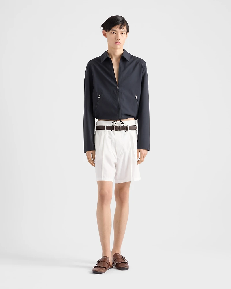 Wool blouson jacket