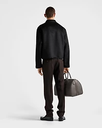 Wool and cashmere blouson jacket