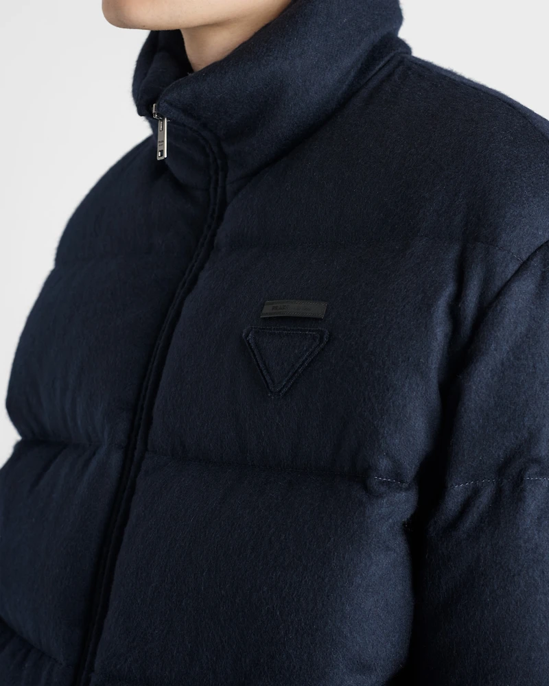 Medium-weight cashmere down jacket