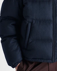 Medium-weight cashmere down jacket