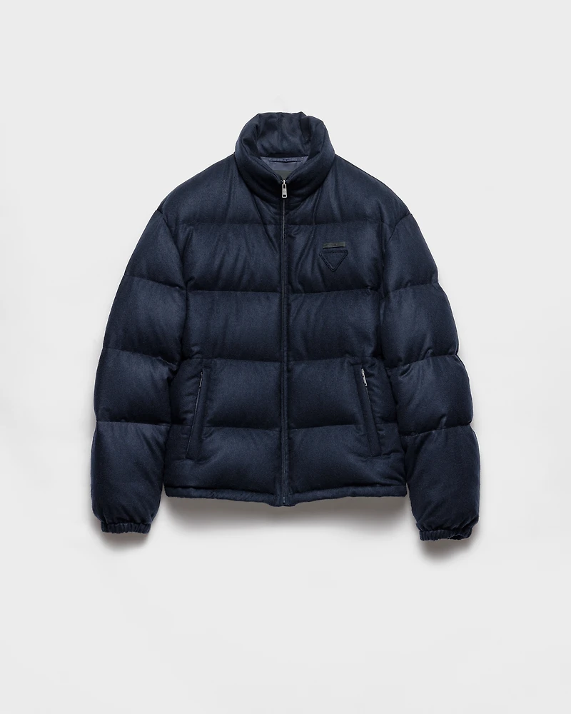 Medium-weight cashmere down jacket