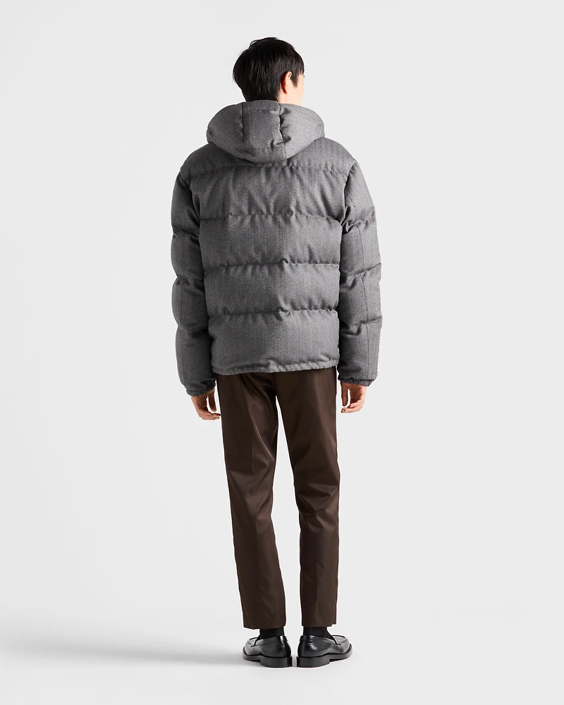 Medium-weight wool down jacket