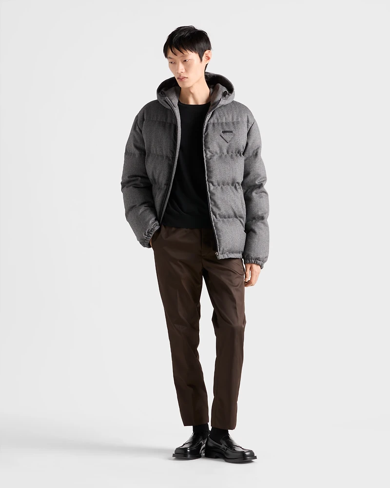 Medium-weight wool down jacket