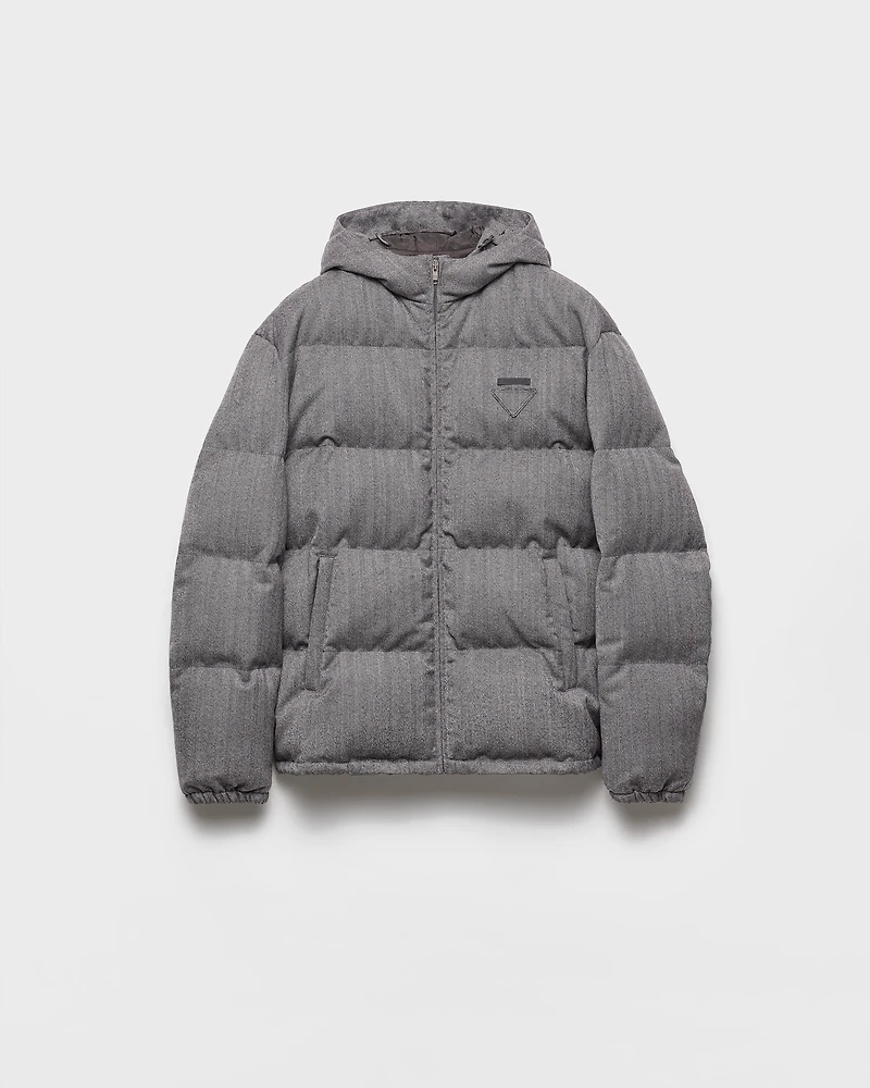 Medium-weight wool down jacket