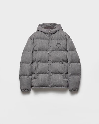 Medium-weight wool down jacket