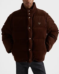 Medium-weight corduroy down jacket
