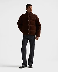Medium-weight corduroy down jacket