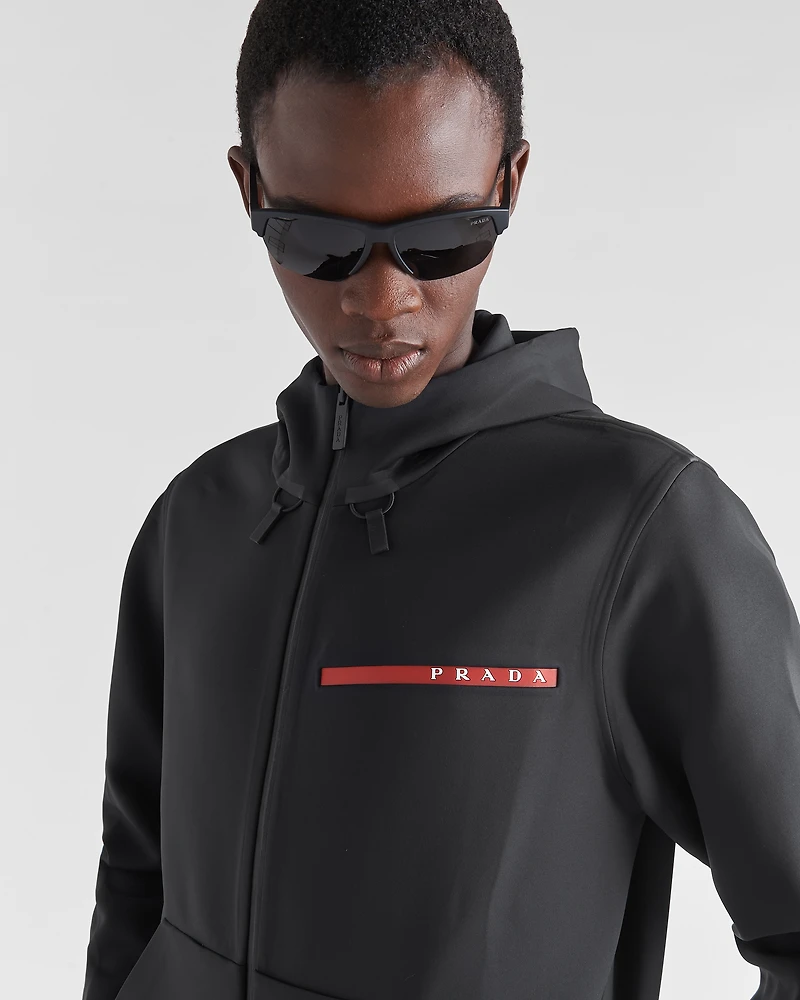 Technical fabric hoodie