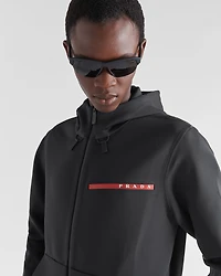 Technical fabric hoodie