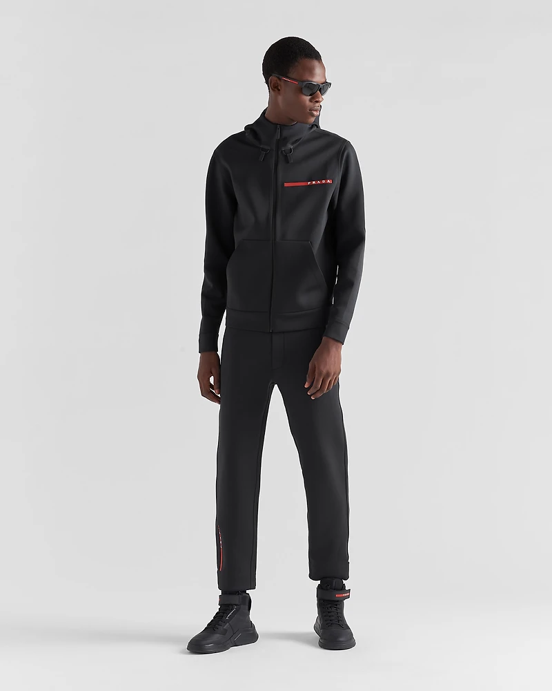 Technical fabric hoodie