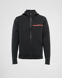 Recycled double jersey hoodie
