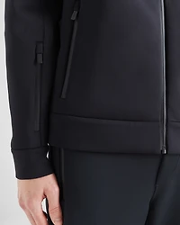 Technical fabric hoodie jacket