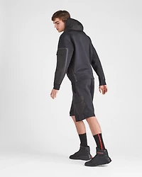 Recycled technical jersey hoodie