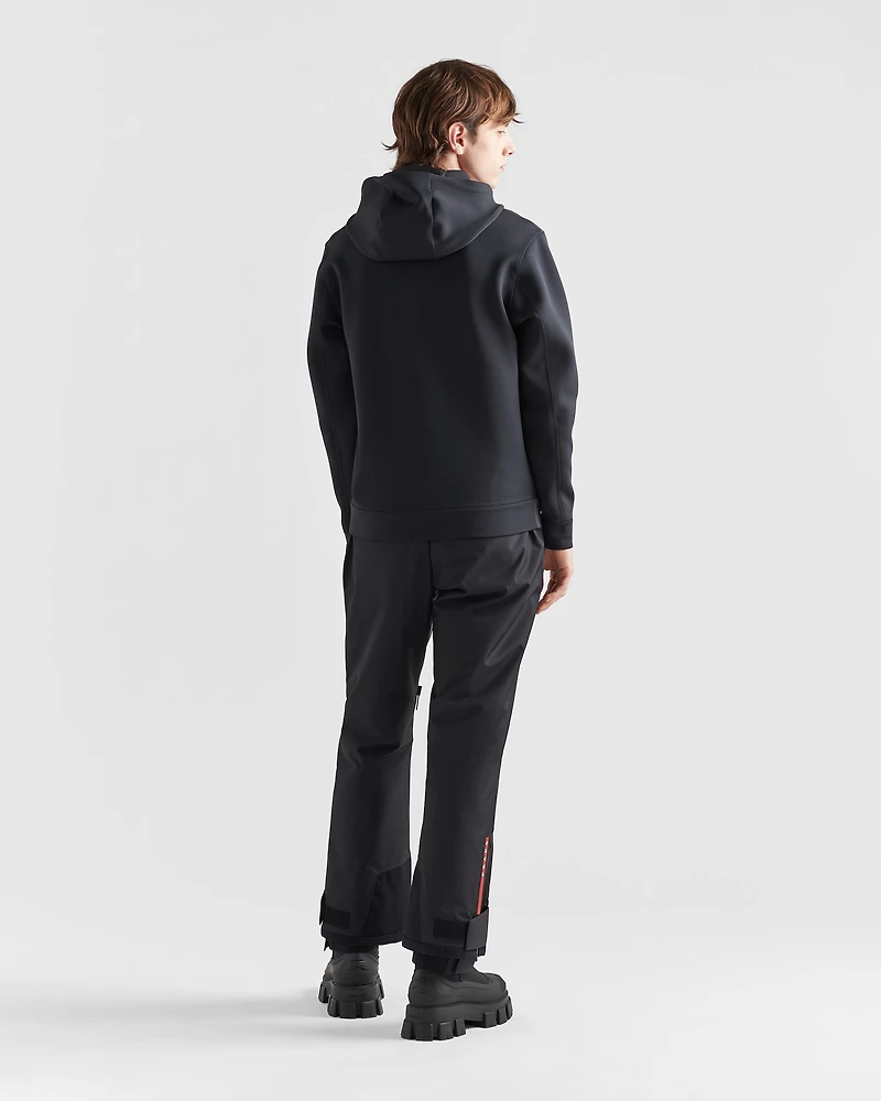 Recycled double jersey hoodie