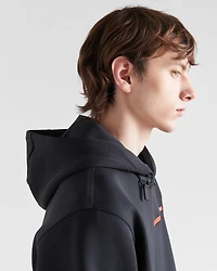 Recycled double jersey hoodie