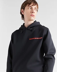 Recycled double jersey hoodie