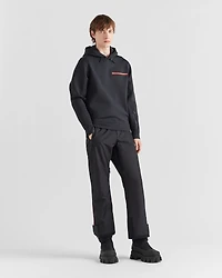 Recycled double jersey hoodie