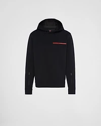 Recycled double jersey hoodie