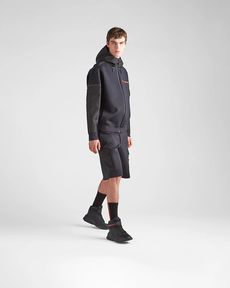 Recycled technical jersey Bermudas