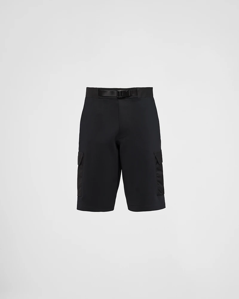 Recycled technical jersey Bermudas