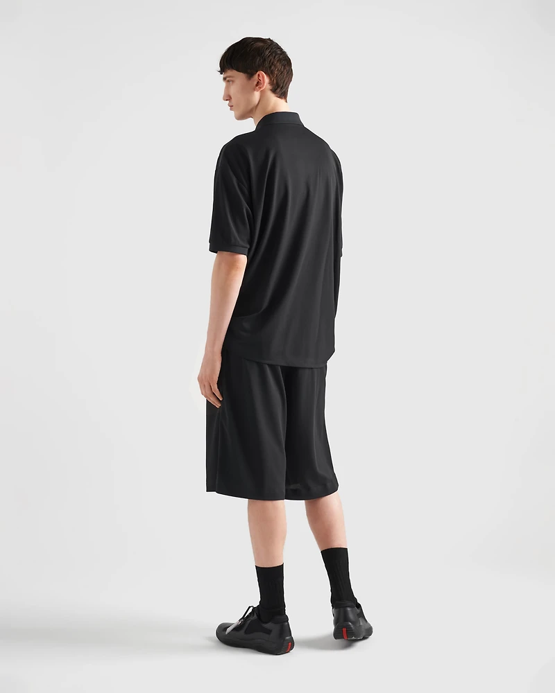 Piqué Bermudas with tape seams