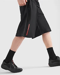 Piqué Bermudas with tape seams