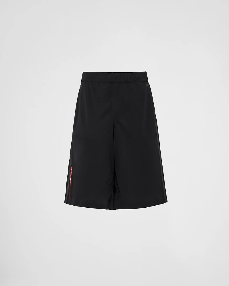 Piqué Bermudas with tape seams