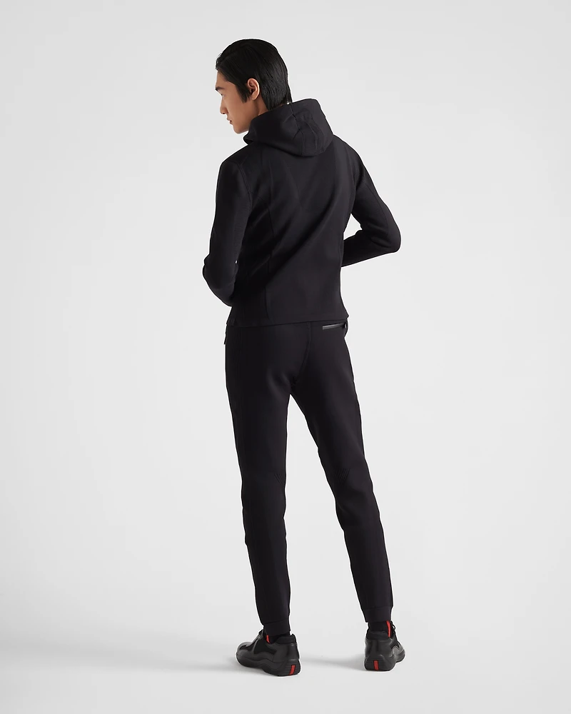 Technical fabric hoodie
