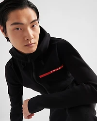 Technical fabric hoodie