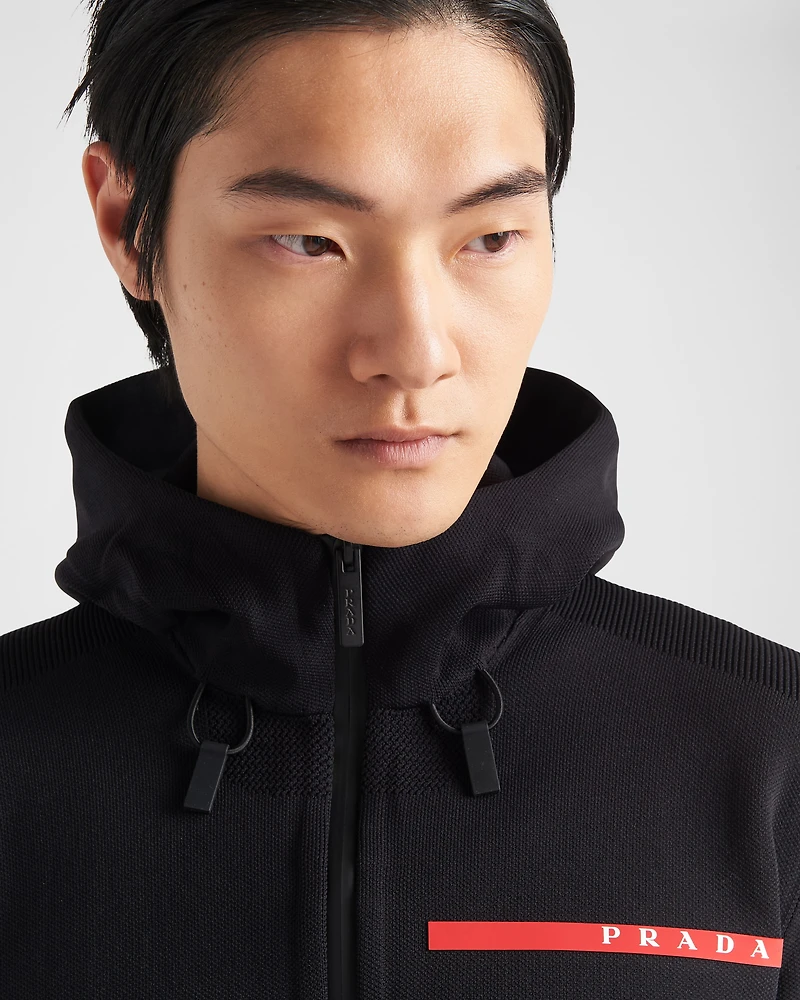 Technical fabric hoodie