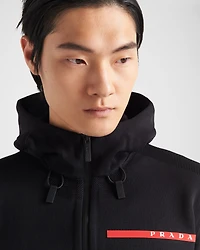 Technical fabric hoodie