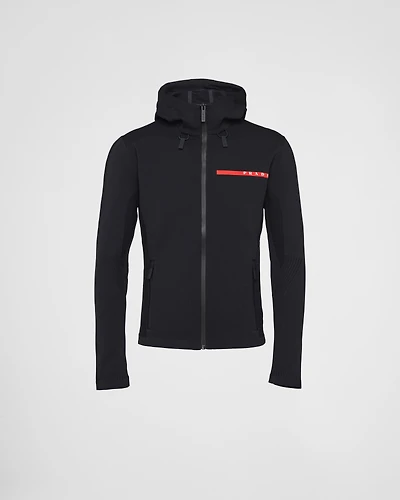 Technical fabric hoodie