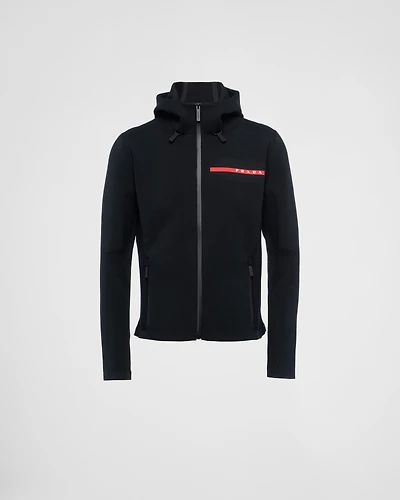 Techno Piqué hoodie